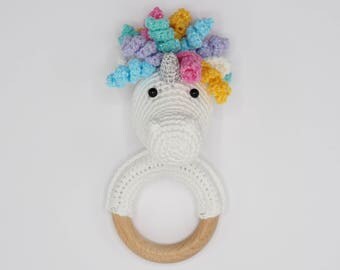 CROCHET PATTERN unicorn rattle (+ free donkey and horse pattern)