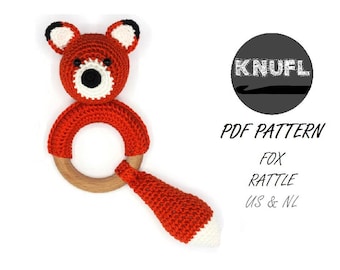 CROCHET PATTERN rattle fox