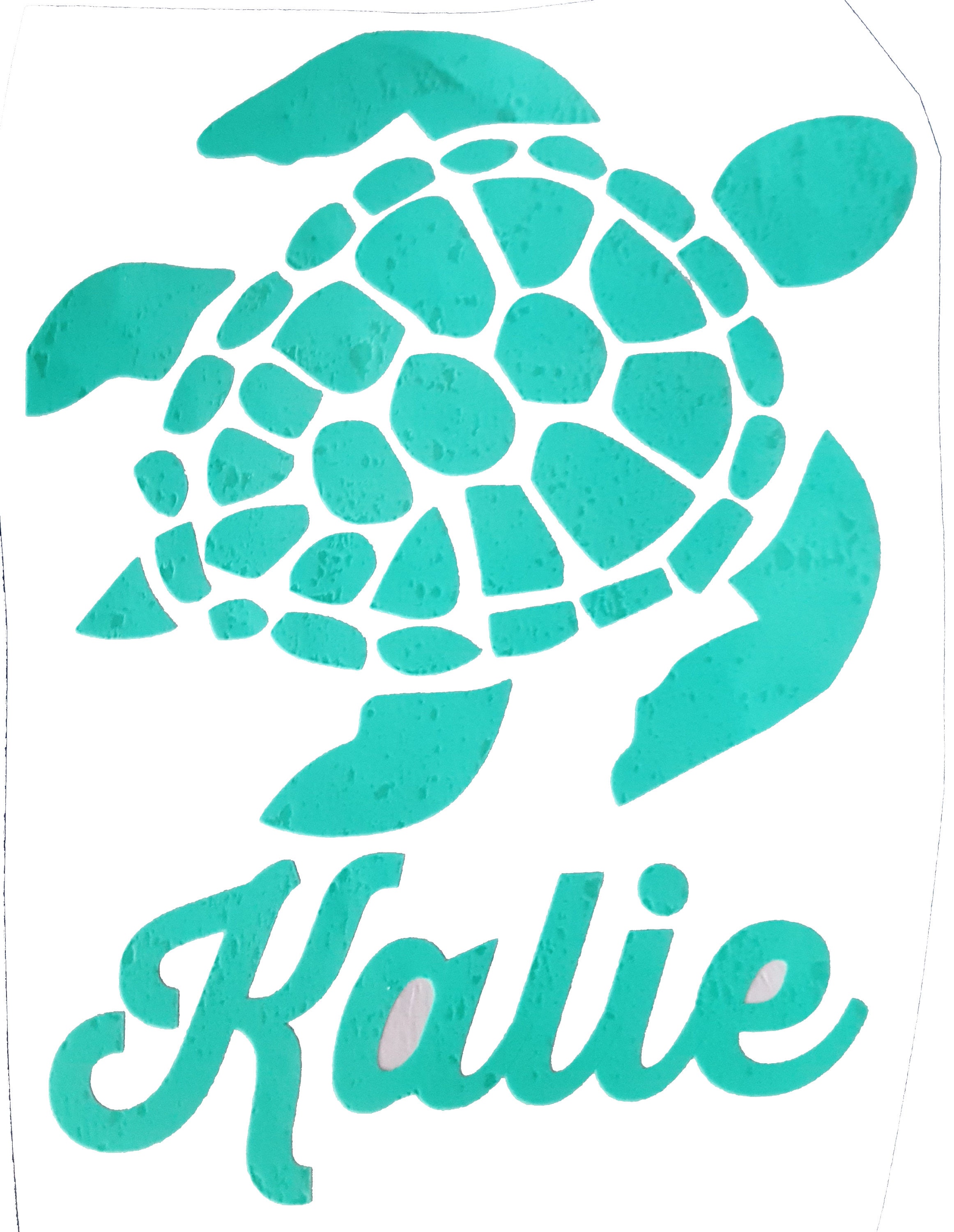 Personalized Sea Turtle Decal