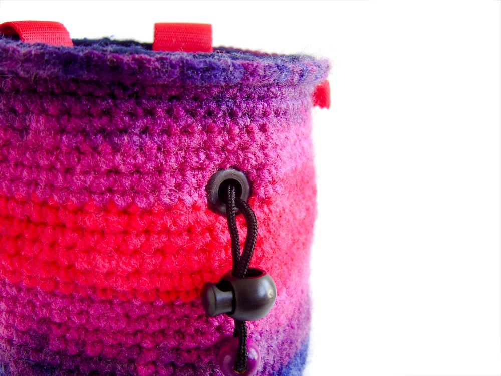 Gift for Climbers. Chalk bag. Rock Climbing Gifts, Knitted ...