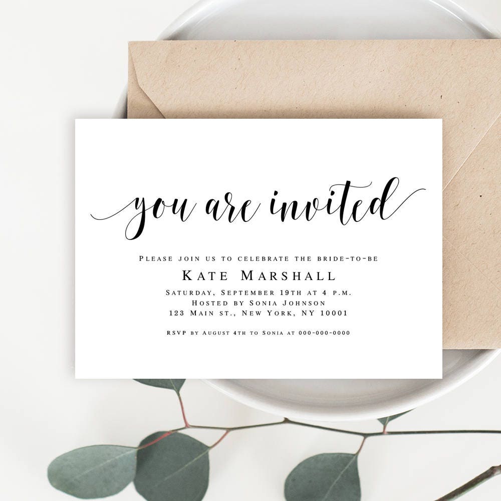 You are invited invitations Printable invitation templates