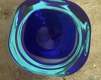 Mandruzzato Sommerso Murano ashtray