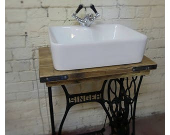 bathroom cabinet singer iron cast antique