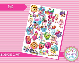 30 Shopkins Clipart PNG - Transparent Background