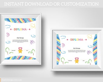 Preschool diploma | Etsy