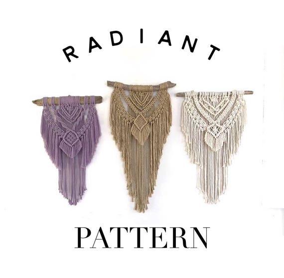 Beginner Friendly "Radiant" Macrame Wall Hanging Pattern
