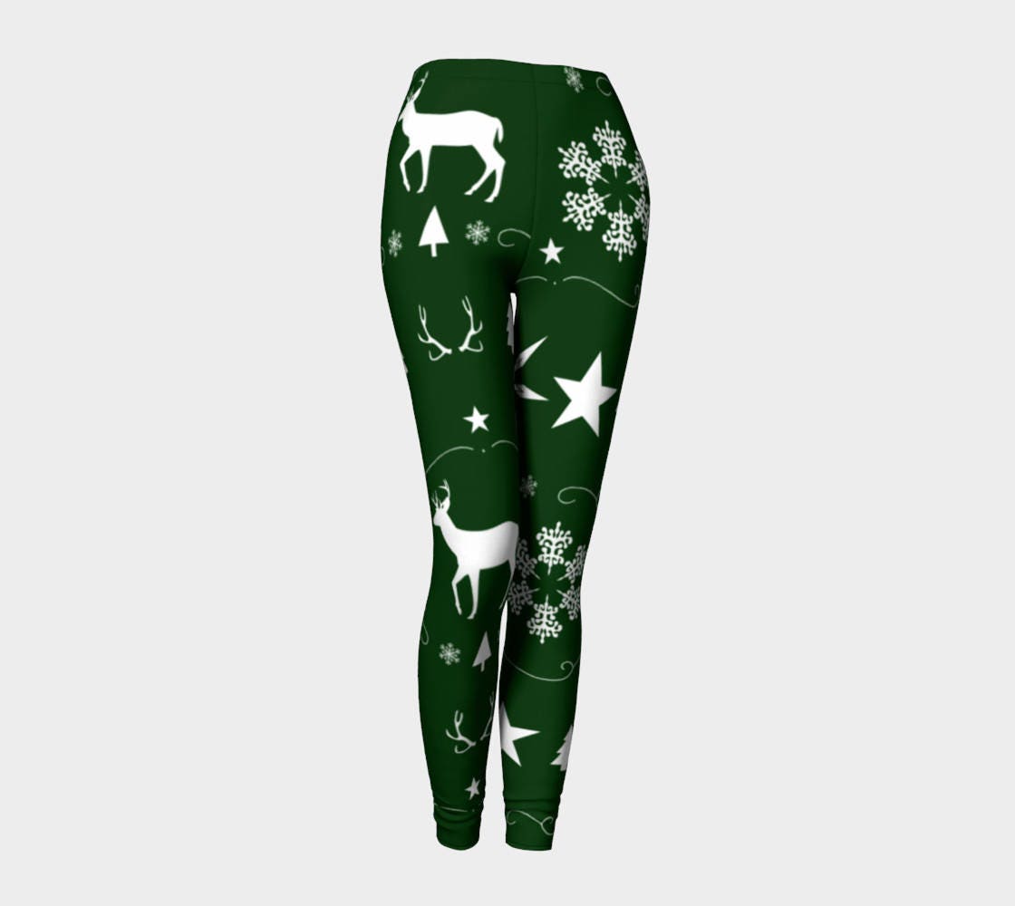 Christmas leggings women's Christmas pants yoga pants