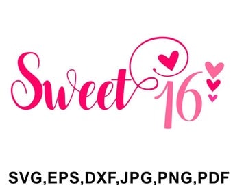 Free Free Sweet Sixteen Svg Free 244 SVG PNG EPS DXF File