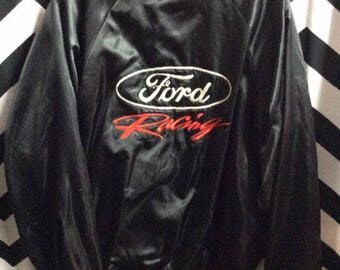 SOLD OUT! Do not purchase! Ford Racing Satin Button up jacket
