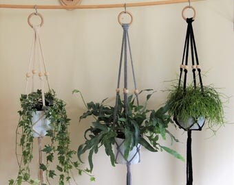 Macrame Plant Hanger(85cm); Home decor; wall hanger; cotton rope