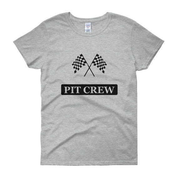 Pit Crew Women's short sleeve t-shirt for Hosting Race Car