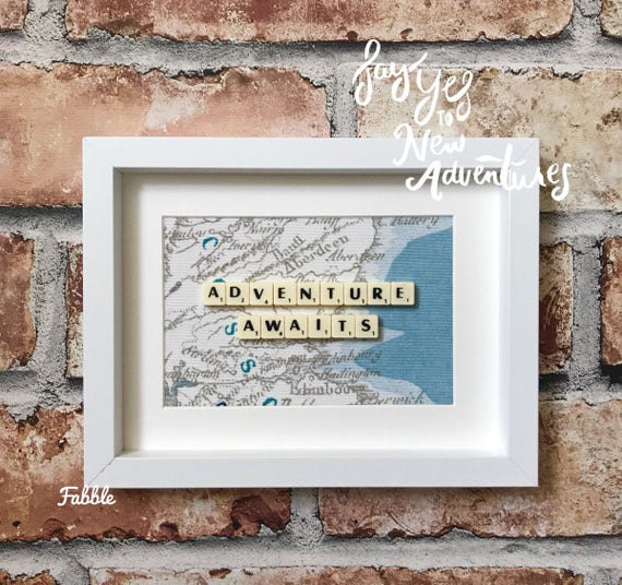 Travel adventure gift wanderlust wall decor wanderlust art
