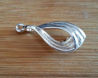 925 sterling silver! drop filigree charm