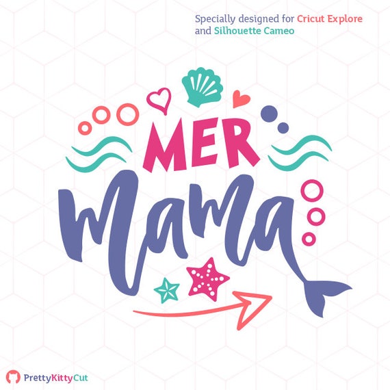 Download Mermaid Mama SVG Mermaid Mother Cricut Instant Download