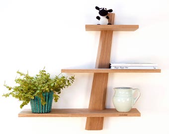 Shelves in untreated oak, Modern Danish Design "Amagerhylde"