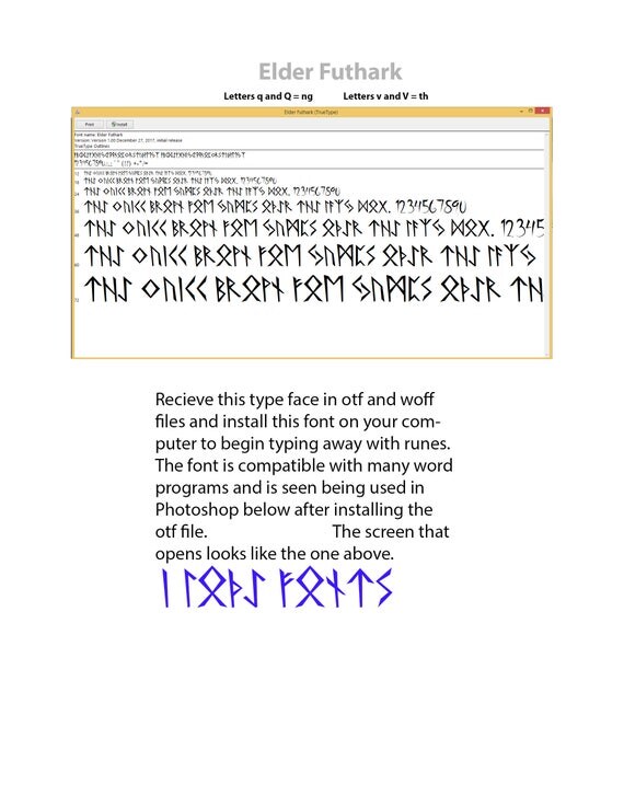 Rustic Elder Futhark Font To Install On Your Mac Or Windows Computer Rustic Elder Futhark Font To Install On Your Mac Or Windows Computer