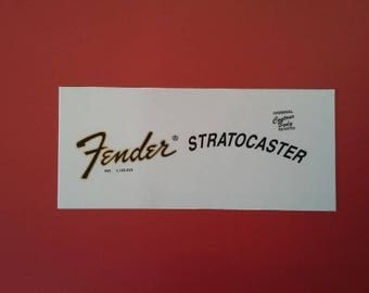 Custom 73' Fender Stratocaster Waterslide Restoration Decals