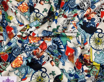 tattoo fabric etsy tattoo fabric etsy