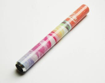 Summer Smoke Ribbons One Hitter Aluminum Tobacco Pipe 3 Inch Metal Chillum