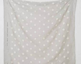 Candy Pocho in C ~ nani Iro Linen Gauze Fabric ~ Grey with Silver Polka Dots Fabric ~ Weave and Woven