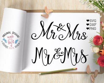 wedding svg, mr and mrs svg, marriage svg, groom svg, bride svg, invitation svg, anniversary svg, svg files, cut files, decals, die cuts