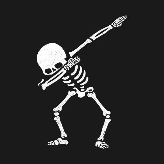 Dabbing Skeleton Svg