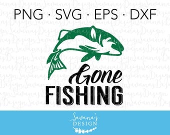 Download Items similar to INSTANT DOWNLOAD Fishing Printable Gone ...