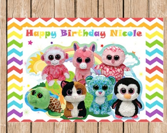 Beanie Boo's Birthday Vinyl Banner