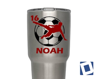 Soccer Decal | Custom YETI Soccer Decal | Custom YETI Soccer Decal | Custom Soccer Decals | Custom Soccer Decal for YETI or Car Soccer Decal