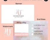 CUSTOM Youtube Channel Package | Youtube Banner, Watermark and End Slate