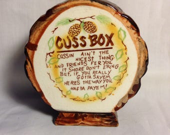 Vintage Cuss Box Bank