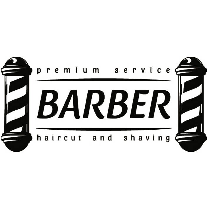 Barber Logo #26 Salon Shop Haircut Hair Cut Pole Grooming Hairdresser ...