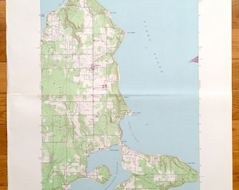 Vashon island map | Etsy