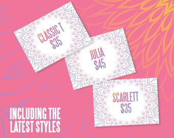 Facebook Album Covers, 5x7 inches 300 DPI, Home Office Approved, Mandala, Style Card, Instant Download, For Fashion Retailer