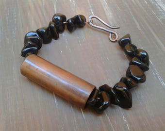 Discount gemstone bracelet, Black Onyx, copper, Onyx bracelet bracelet, bracelet, bracelet