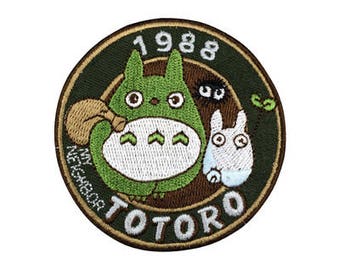totoro patch, Embroidery patch Iron on Sew on patch Applique RN364
