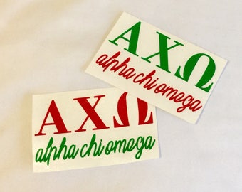 ΑΧΩ Alpha Chi Omega Decal