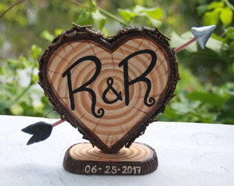 Rustic Wedding Cake Topper Rustic Wedding Cake Topper