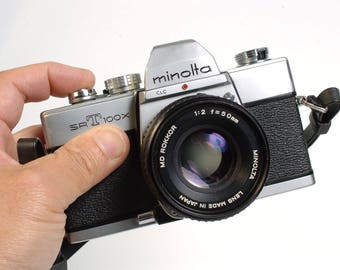 Minolta SRT 100X + MD Rokkor 50mm/2.0 fast lens, Serviced - Street Photography!