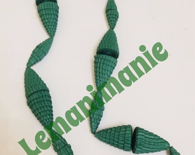 Green Paper Necklace