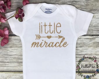 Little Miracle Baby Onesie, Baby Girl Onesie, Baby Shower Gift, New Baby Gift, Baby Girl Gift, Baby Clothing, Infant Clothing, Custom Onesie