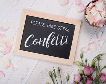 Confetti - Wedding Chalkboard