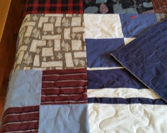 Longarm quilting Twin size allover large stippling