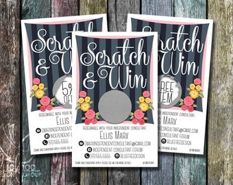 Scratch to Win! Personalized Scratch Off Discount Cards! - SC_14