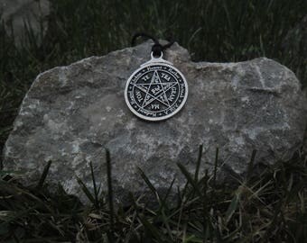 Solomon tetragrammaton,pentagram,Solomon key,necklace,pendant talisman