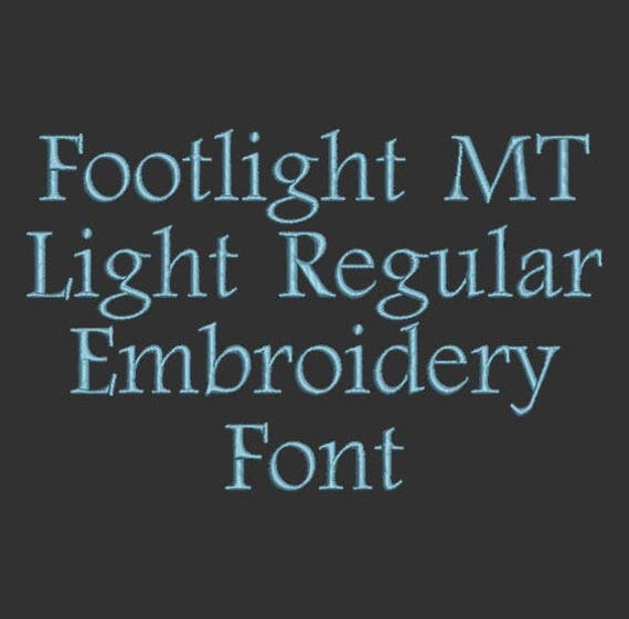 footlight mt light cursive