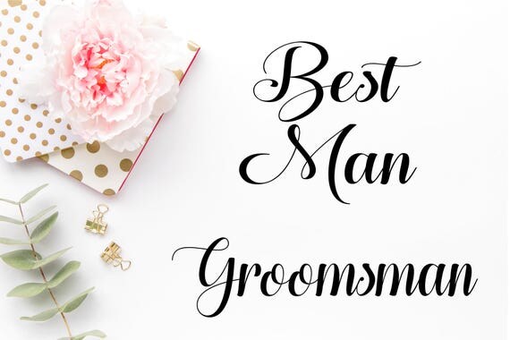 Best Man Groomsman 2 Pack SVG Best Man Png Best Man dxf
