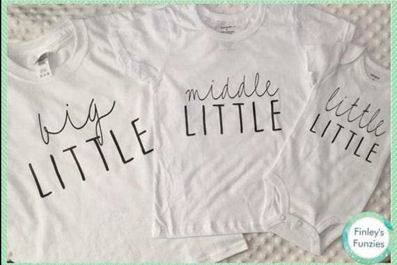 big little middle little little little shirts