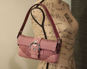 Vintage Coach Pink Mauve Signature SoHo Style 3628