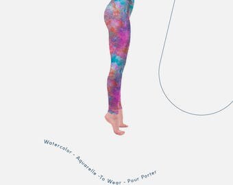 Mermaid Leggings, Funky Leggings, Aerial Leggings, Performance leggings, Stretchy, long leggings, Festival Clothing, aerial costume